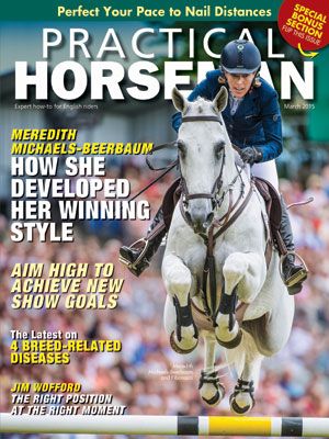 Practical Horseman magazine cover shot.