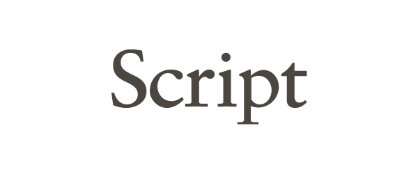 Script logo